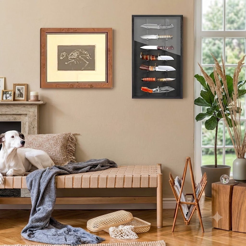 WALL MOUNTED KNIFE DISPLAY