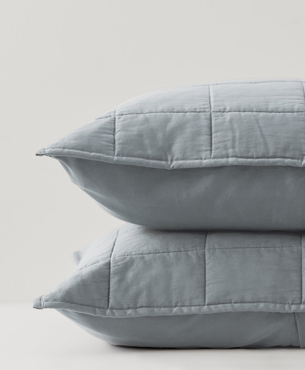 A BLUE PILLOW COVER image 2