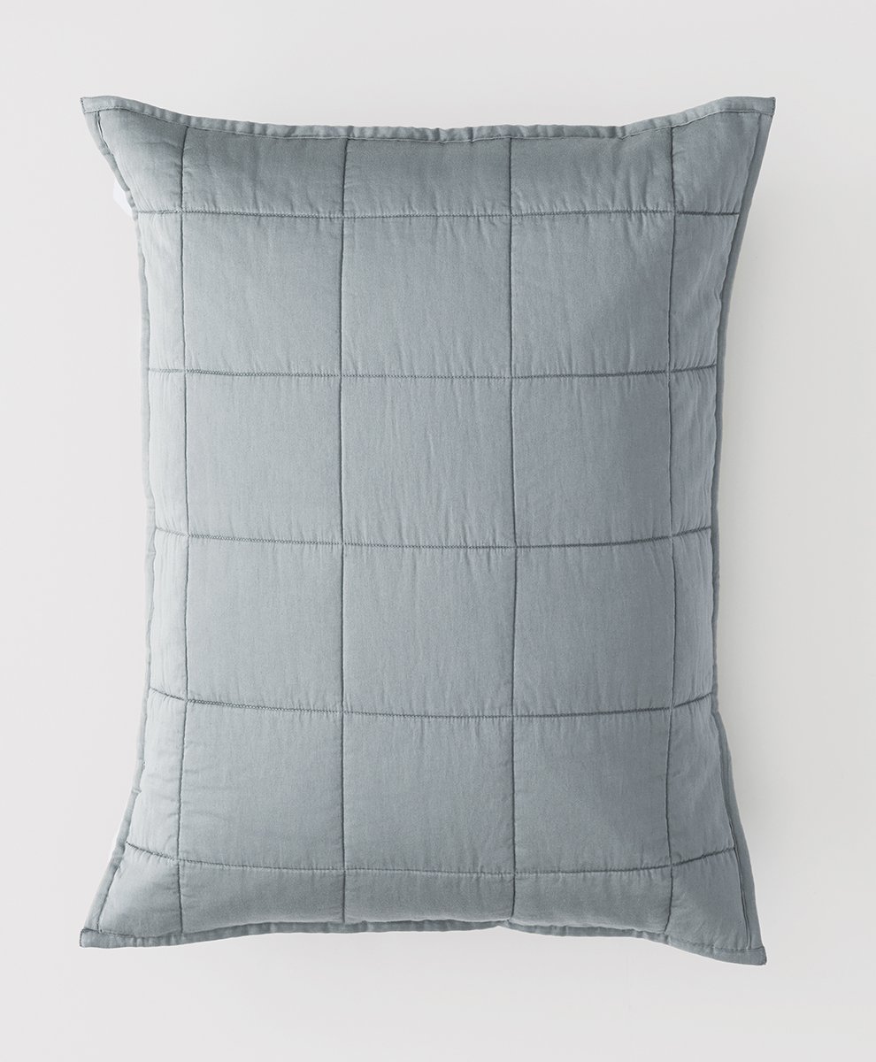 A BLUE PILLOW COVER image 3