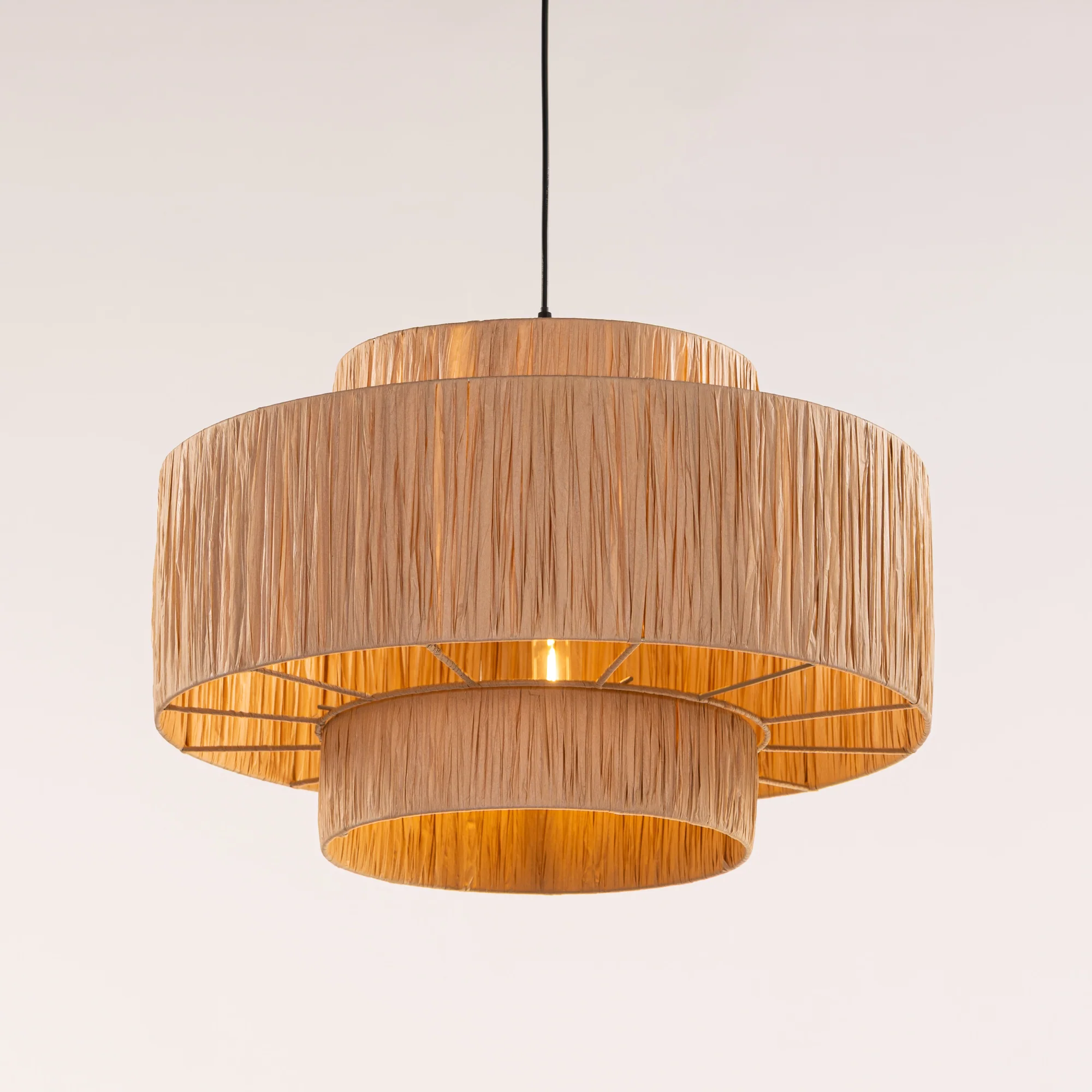 RATAN WOOD PENDANT image 2