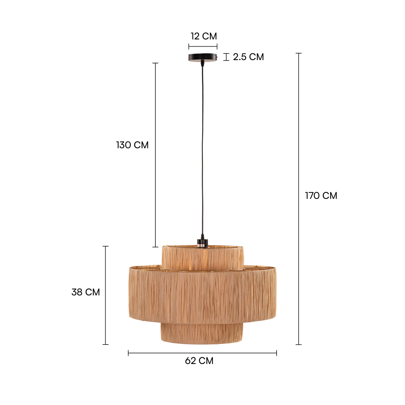 RATAN WOOD PENDANT image 3