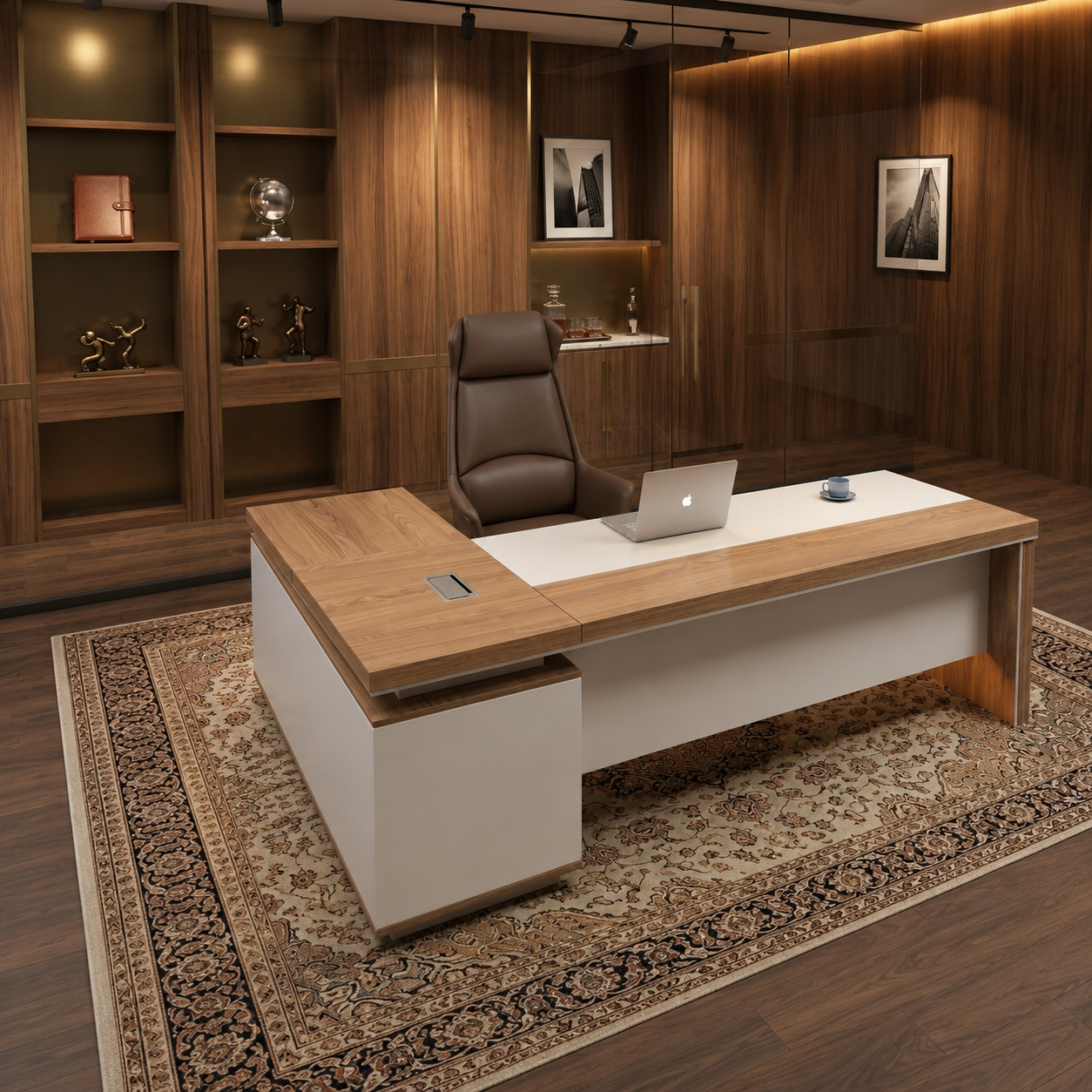 ELITE WORKSPACE L SHAPE TABLE image 4
