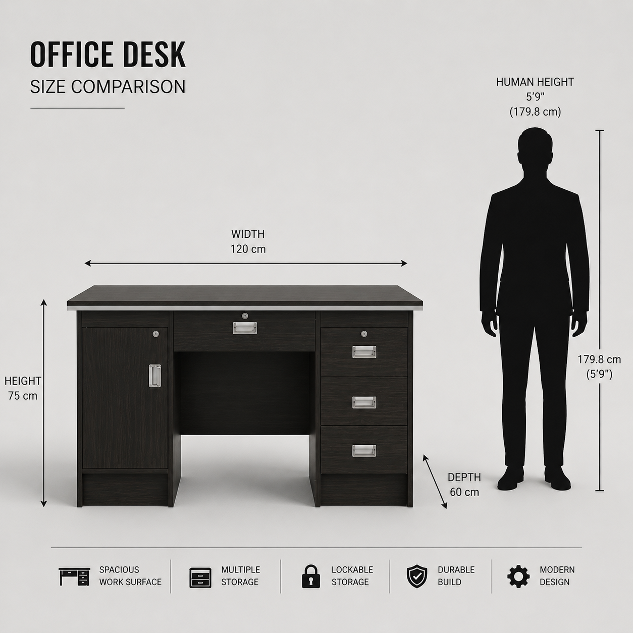 COMPACT SIZE, 4/2 PERFECT FOR WORKSPACES image 3